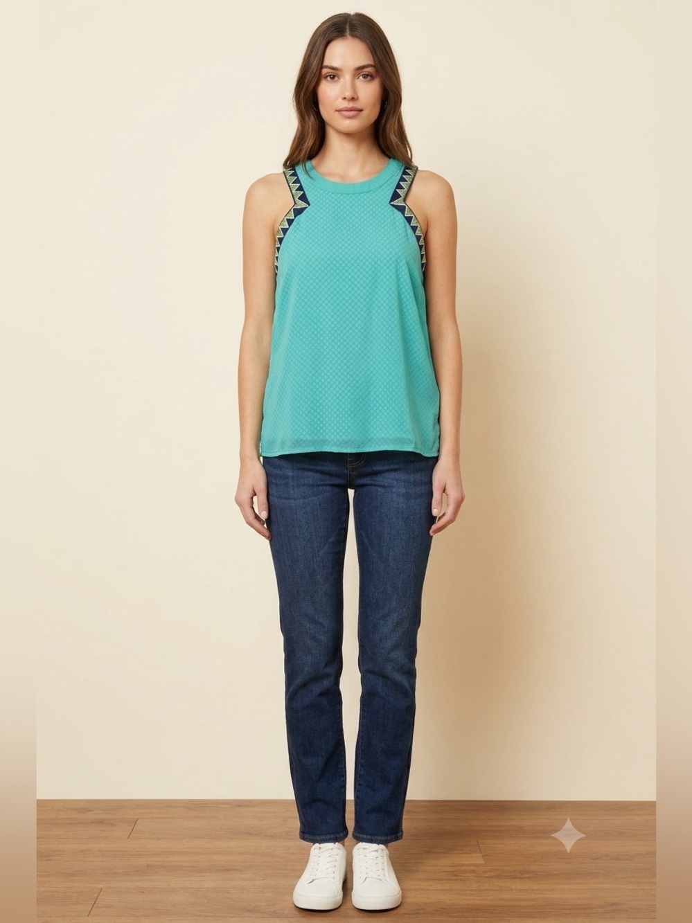 NWT Francesca’s Collection Miami Blouse Women’s Medium Blue Lightweight Hi-Low T
